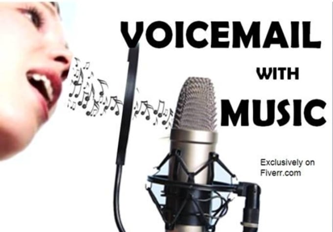 I will record a professional voicemail with music