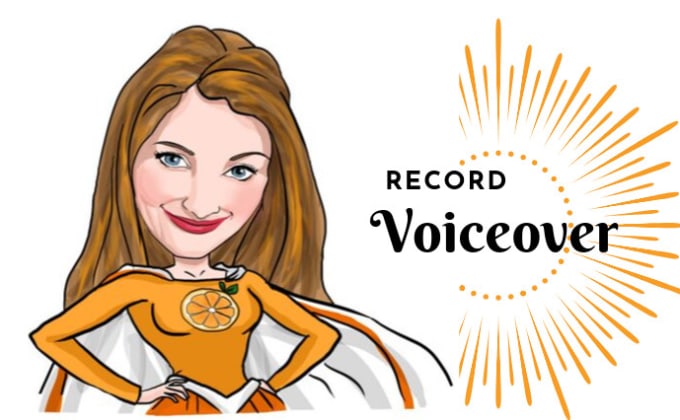 I will record an american voiceover