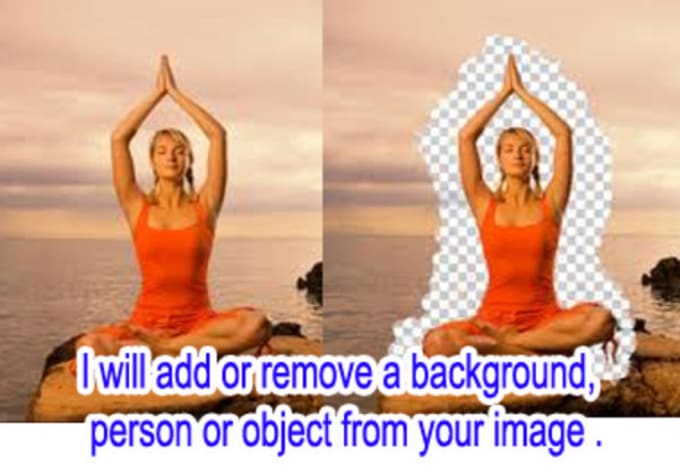 I will remove background, person, object from photo image