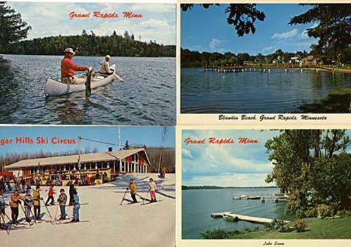 I will send you a vintage postcard from Grand Rapids, Minnesota