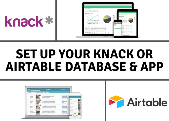 I will set up your knack or airtable database app