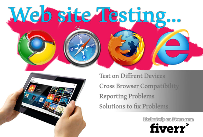 I will test your website and report problems