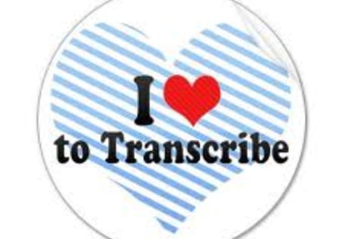 I will transcribe your audio or video to word document