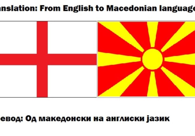 I will translate any text from english to macedonian and vice versa