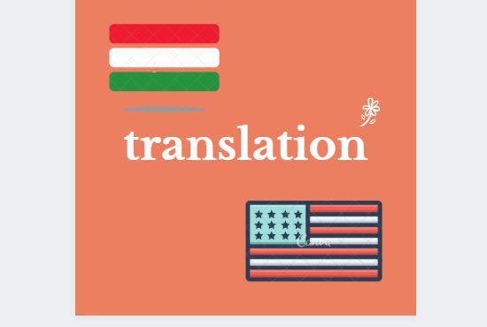 I will translating from hungarian to english and vice versa