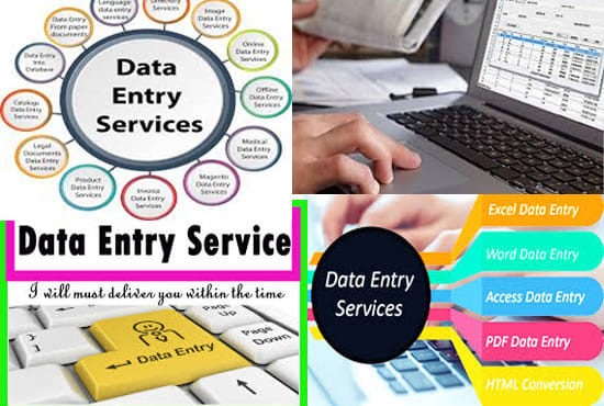 I will type any data entry work