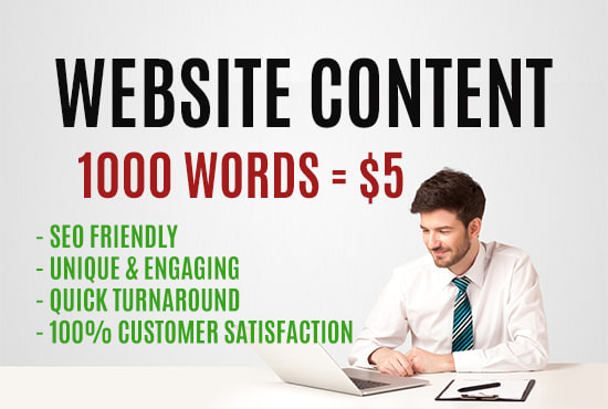 I will write SEO articles or website content up to 1000 words