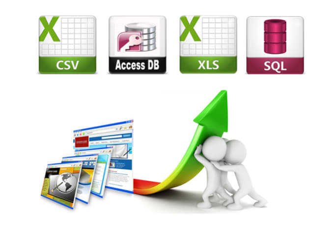 I will 1000 plus records data scrape, extract, web crawl from any website