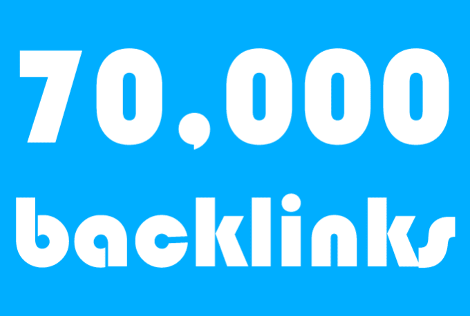 I will 50k 60k 70k backlinks, best for tier2