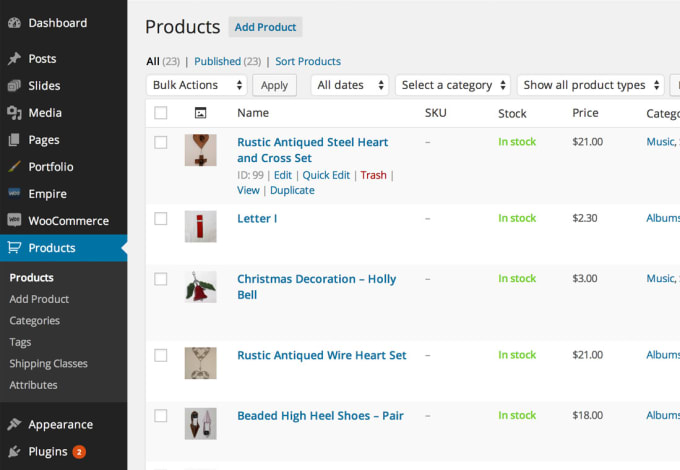 I will add 60 products in Woo commerce and other sites