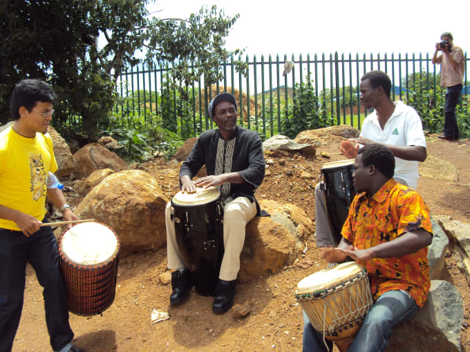I will add african drums and percussion to your music