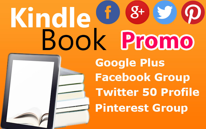 I will add kindle book on google plus facebook pinterest twitter
