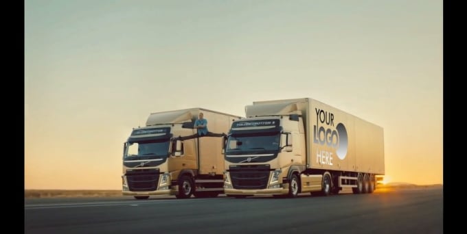 I will add your logo to a volvo truck where split van damme