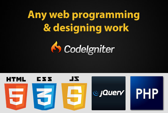 I will any web programming and designing work