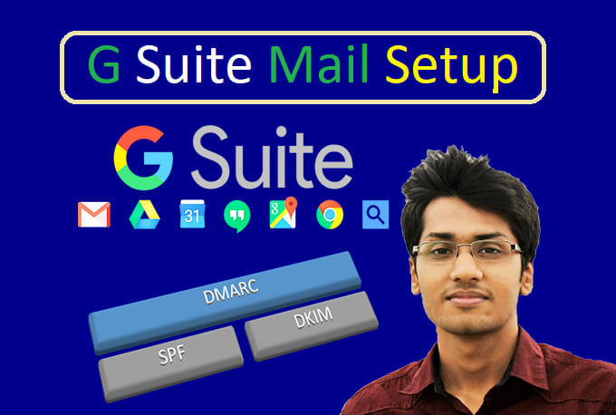 I will assist g suite gmail google app business email domain dns SMTP setup