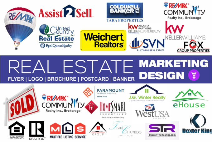 I will be your real estate marketing designer