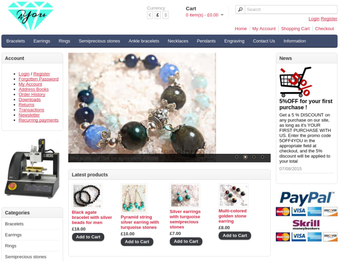 I will build a complete ecommerce webshop for your business