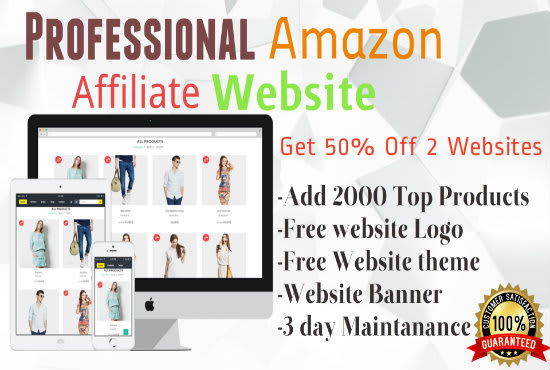 I will build professional amazon affiliate website