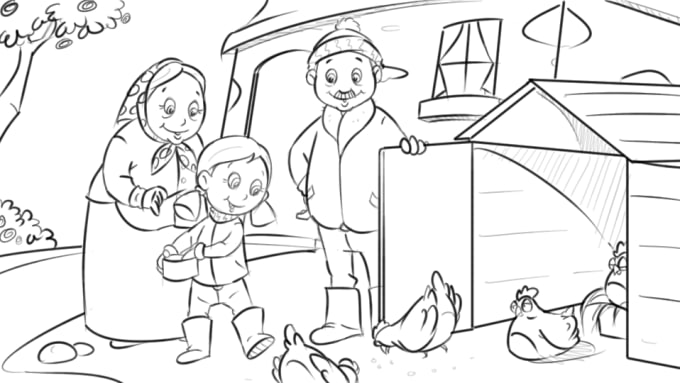 I will can do childrens illustration and comics for you