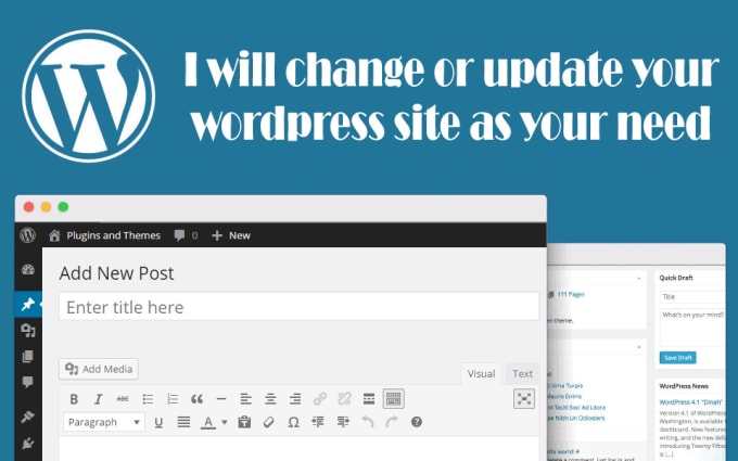 I will change or update your wordpress site as your need