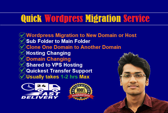 I will change wordpress domain or subdomain or subfolder migration