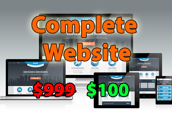 I will complete website worth 999 dollars