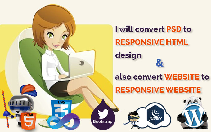 I will convert psd to pixel perfect responsive html