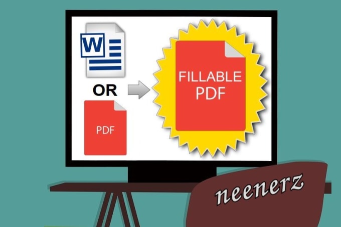 I will convert your word doc or pdf into a fillable pdf form