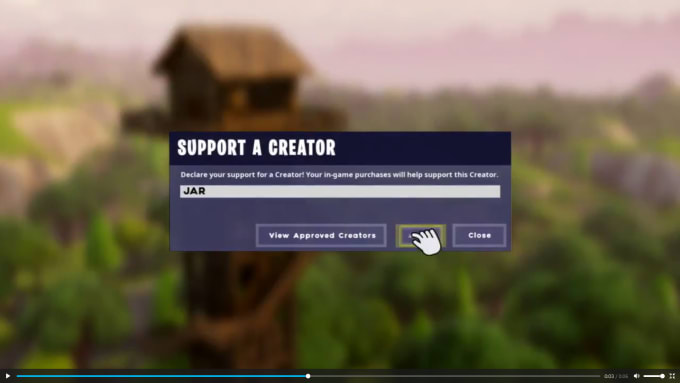 I will create a animation for your epic support a creator code