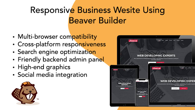 I will create a beaver builder website for your business
