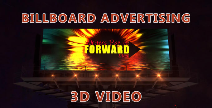 I will create a billboard advertising video
