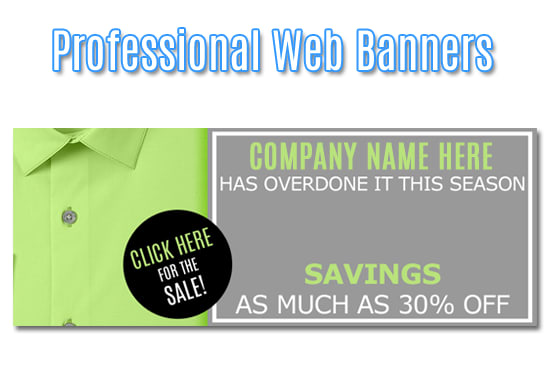 I will create a custom web banner