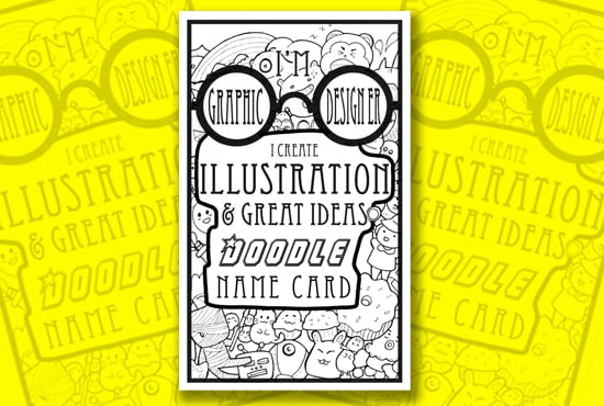 I will create a outstanding illustration business card