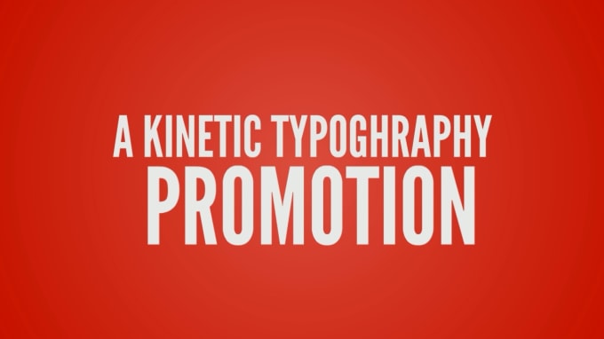 I will create a professional kinetic typography video for five