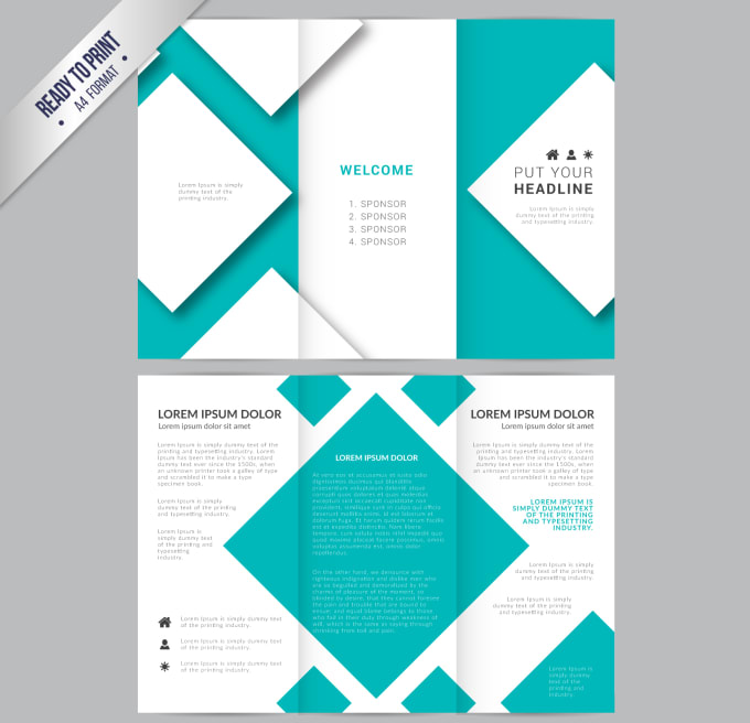 I will create a tri fold advertising brochure, infographics for you