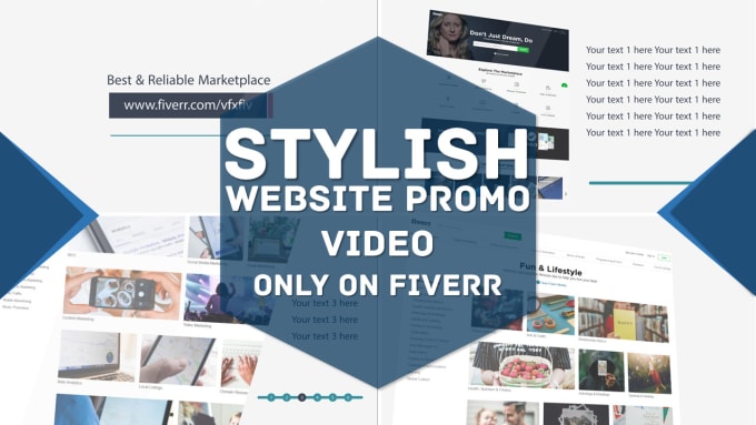 I will create amazing website preview promo video