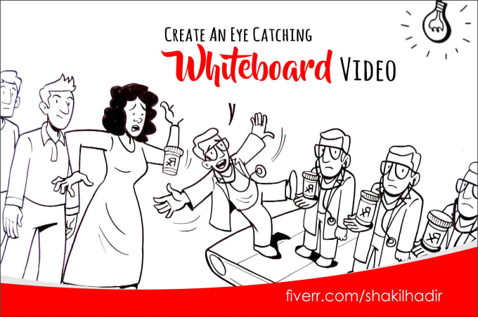 I will create an amazing whiteboard animation video