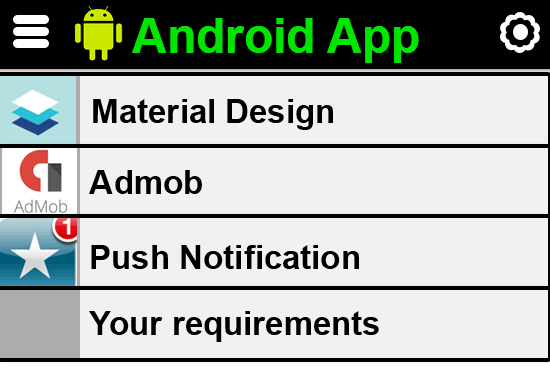 I will create an Android application