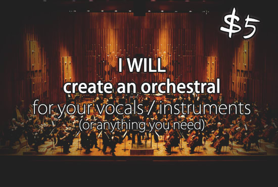 I will create an orchestral for you with hans zimmer style
