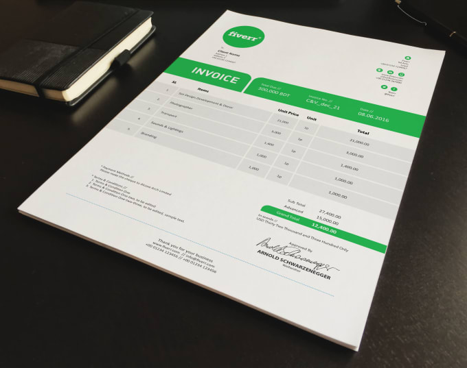 I will create an outstanding invoice design