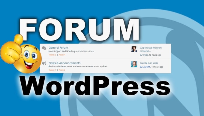 I will create awesome forum on your wordpress website with user profiles