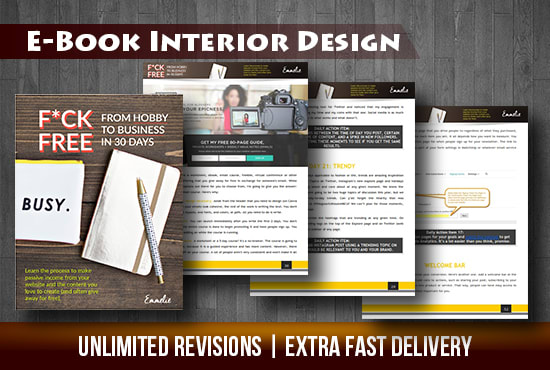 I will create awesome Interior Design for your EBook