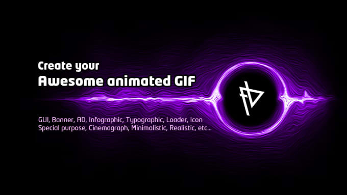 I will create awesome looped animated gifs