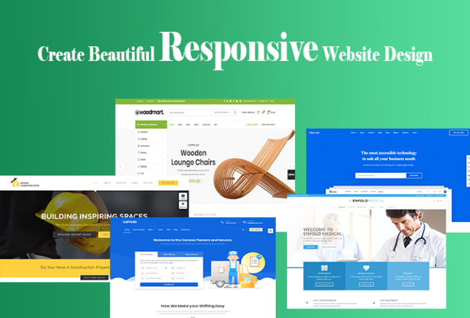 I will create beautiful responsive website design