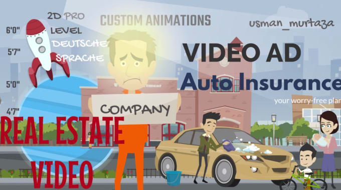 I will create custom  2d explainer videos