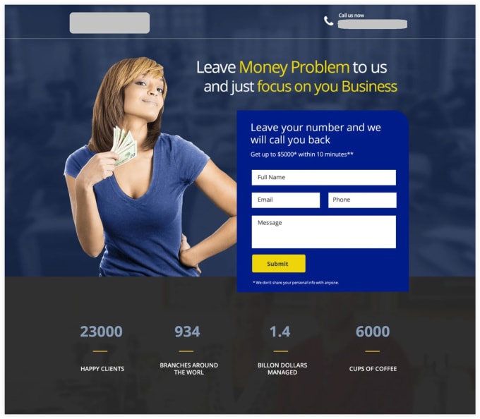 I will create high converting landing pages