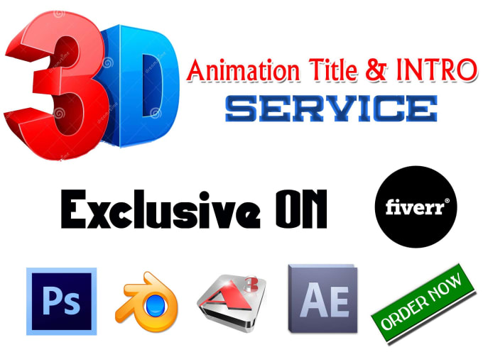 I will create outstanding 3D dancing video Intro animation