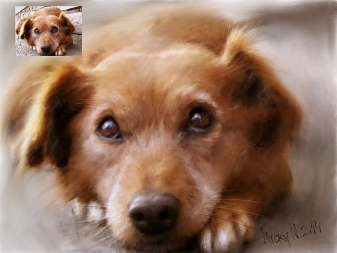 I will create pastel portrait from your pet for gift