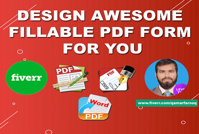 I will create PDF fillable form for you