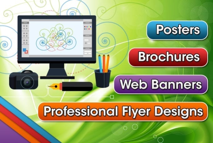 I will create professional flyer design,posters, brochures,banner